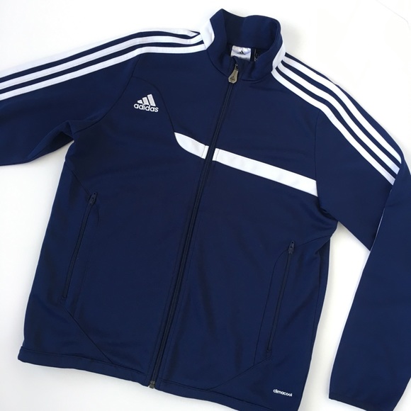 adidas Other - Adidas Climacool Navy Blue Jogger Track Jacket M